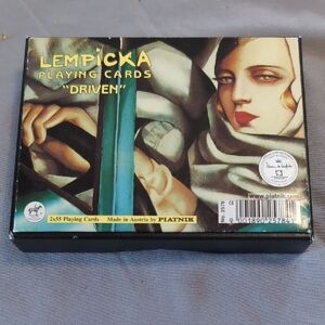 Vintage Double Deck Of Lempicka Driven By Piatnik Playing Cards No 2578